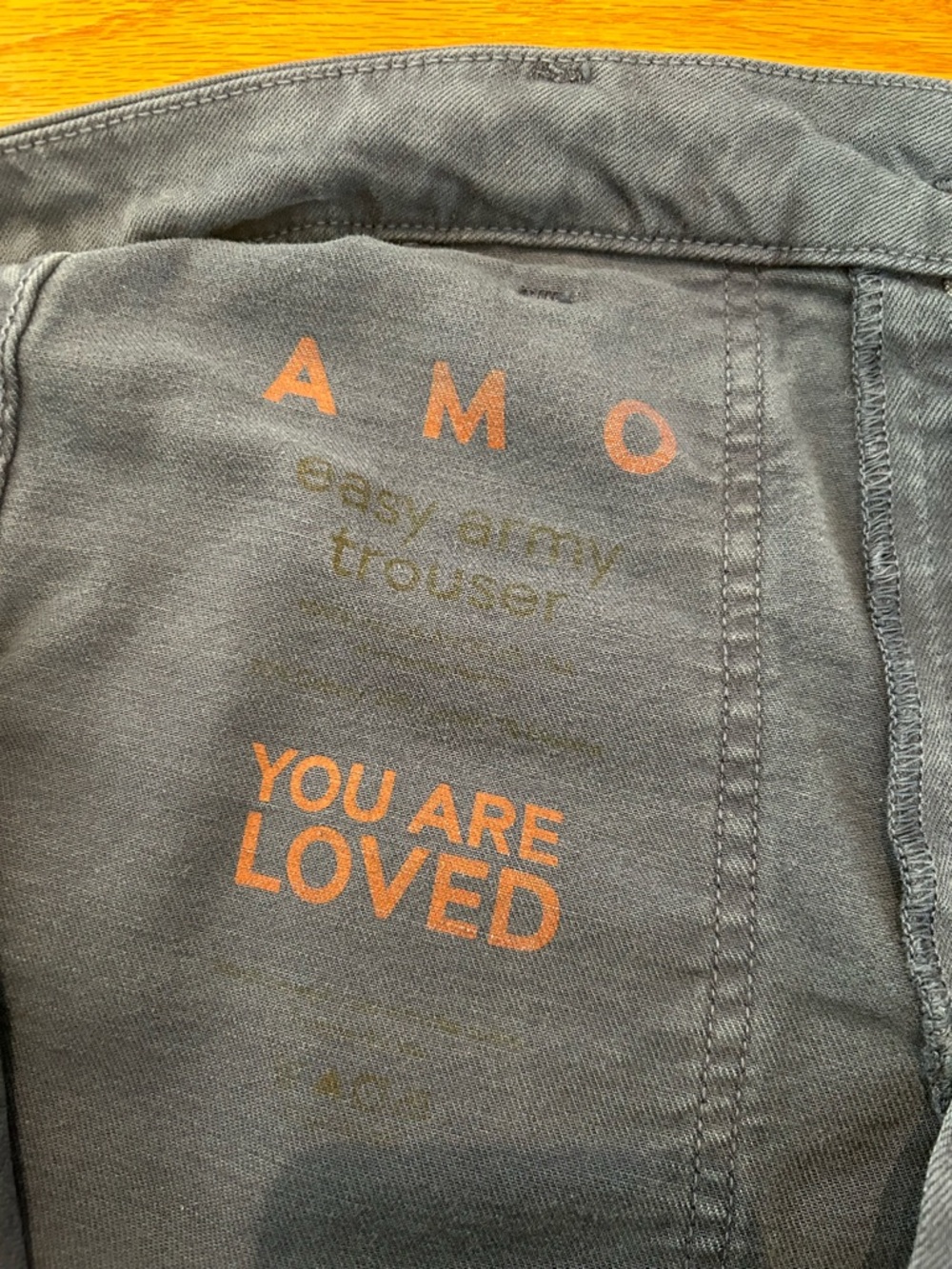 AMO Easy Army Trouser Pant Size 31 - Picture 3 of 3